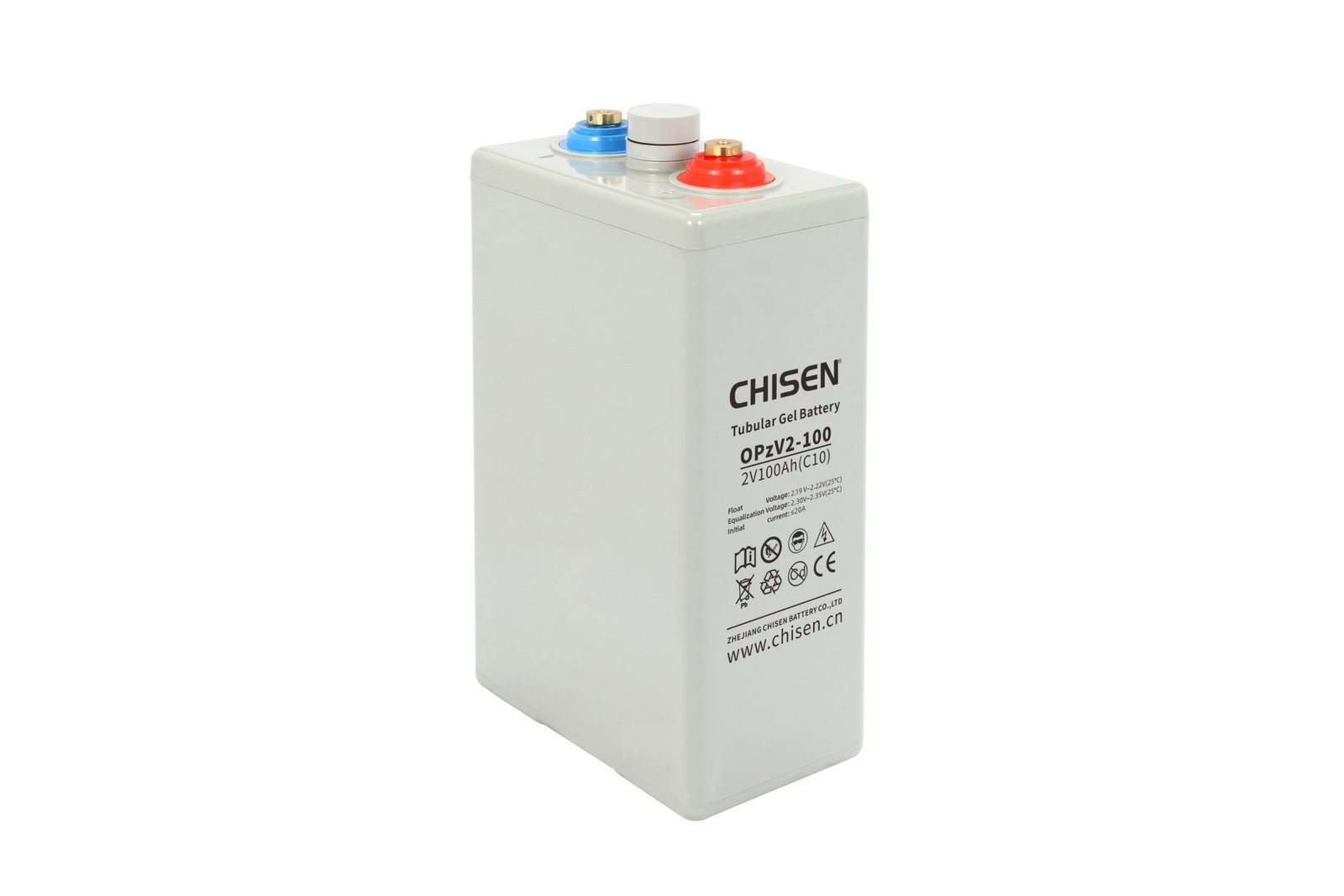 CHISEN OPzV 2V 100Ah Battery — OPzV Tubular GEL Technology