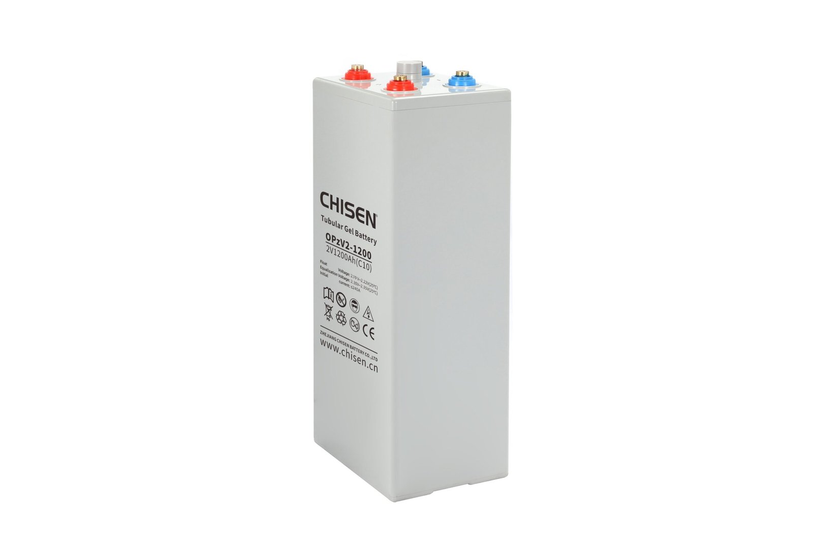 CHISEN OPzV 2V 1200Ah Battery — OPzV Tubular GEL Technology