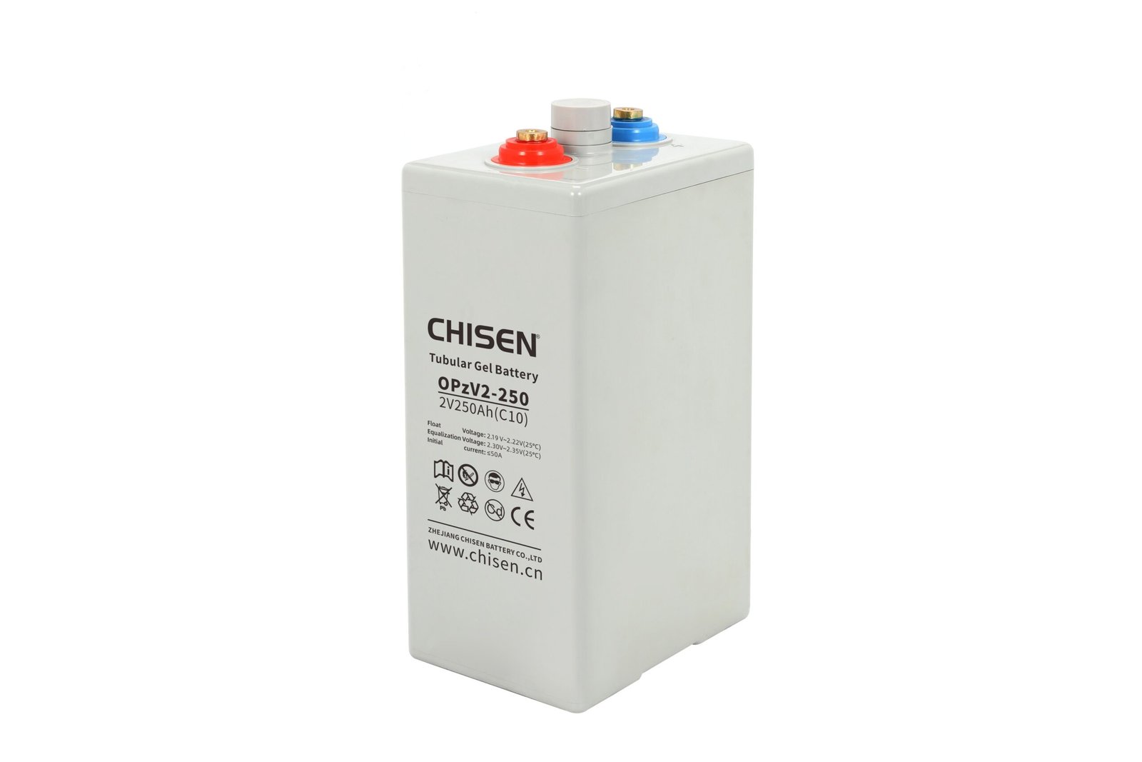 CHISEN OPzV 2V 250Ah Battery — OPzV Tubular GEL Technology