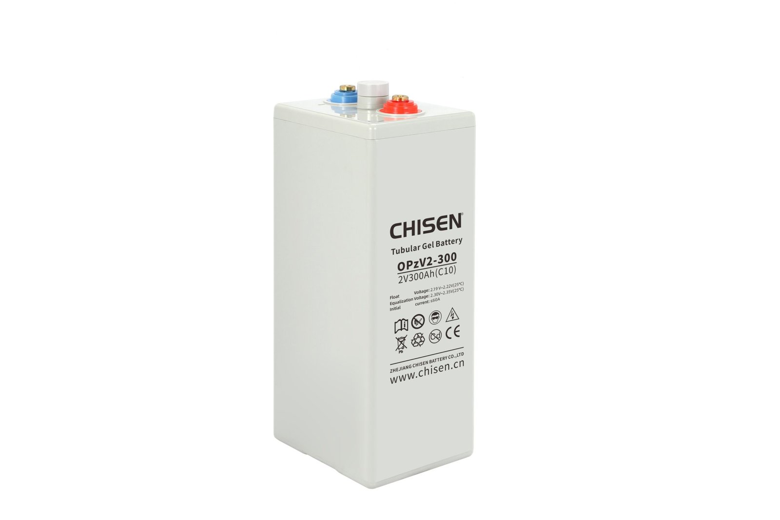 CHISEN OPzV 2V 300Ah — Tubular GEL Cell