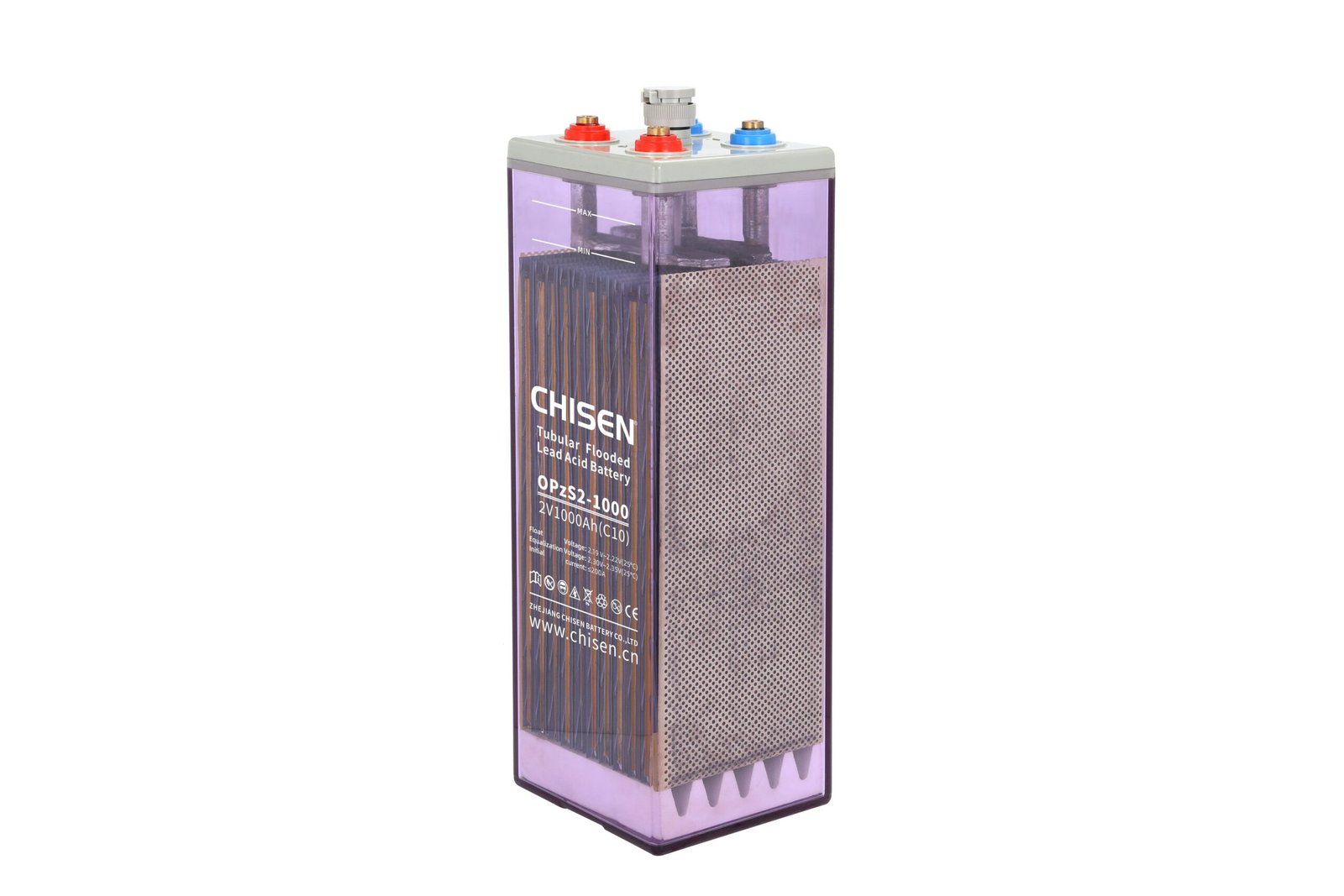 CHISEN OPzS 2V 1000Ah Battery — OPzS Tubular Flooded Technology