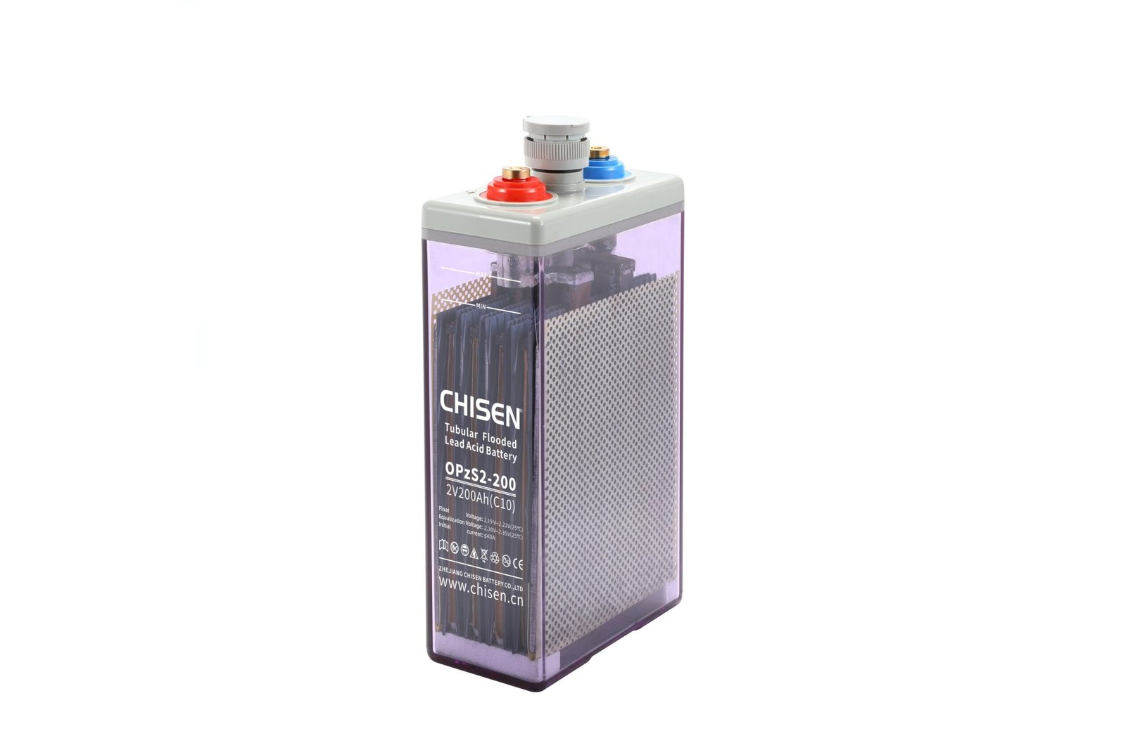 CHISEN OPzS 2V 200Ah Battery — OPzS Tubular Flooded Technology